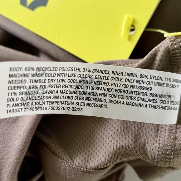 All In Motion Light Support Flex V-Neck Tank Bra XS 32A 32B NEW NWT - Picture 11 of 12